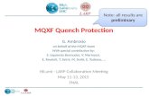 MQXF Quench Protection G. Ambrosio on behalf of the MQXF team With special contribution by: S. Izquierdo Bermudez, V. Marinozzi, E. Ravaioli, T. Salmi,