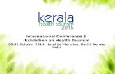 International Conference & Exhibition on Health Tourism 30-31 October 2015: Hotel Le Meridien, Kochi, Kerala, India.