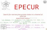 I.G. Alekseev (ITEP) 1 EPECUR Search for narrow pion-proton states in s-channel at EPECUR: experiment status. I,G. Alekseev, I.G. Bordyuzhin, P.Ye. Budkovsky,