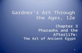 1 Chapter 3 Pharaohs and the Afterlife: The Art of Ancient Egypt Gardner’s Art Through the Ages, 12e.