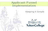 Applicant Funnel Implementation Keeping It Simple.