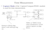 V 0.11 Time Measurement Capture Mode of the Capture/Compare/PWM module is used for time measurement. TMR1 or TMR3 16-bit value transferred to 16-bit capture.