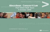 Aberdeen Consortium Pam Slater:ACfE Team 4 October 2006.