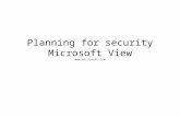 Planning for security Microsoft View .