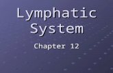 Lymphatic System Chapter 12. Introduction Components Components Lymph is the fluid Vessels – lymphatics Structures & organs Functions Functions Return.