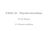 END2.10 - Thyroid miscellany Dr SS Nussey © S Nussey and  ios.