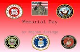 Memorial Day by Meghan Akridge. What is Memorial Day? Memorial Day is a United States federal holiday observed on the last Monday of May (on May 25 in.