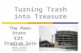 Turning Trash into Treasure Laura Dininni Penn State University The Penn State t2t Stadium Sale.