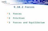 9.10.2 Forces  1 Forces  2 Friction  3 Forces and Equilibrium.