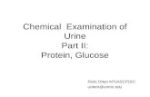 Chemical Examination of Urine Part II: Protein, Glucose Ricki Otten MT(ASCP)SC uotten@unmc.edu.