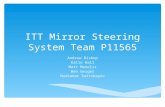 ITT Mirror Steering System Team P11565 Andrew Bishop Katie Hall Matt Manelis Ben Geiger Nurkanat Suttibayev.
