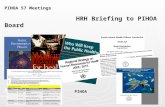 PIHOA 57 Meetings HRH Briefing to PIHOA Board PIHOA 9 March 2015 Republic of Palau.