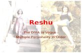 Reshu The DIVA in Vogue - Multiple Personality in Order.