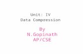 By N.Gopinath AP/CSE Unit: IV Data Compression. Represents an information source (e.g. a data file, a speech signal, an image, or a video signal) as accurately.