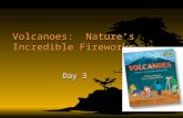 Volcanoes: Nature’s Incredible Fireworks Day 3 Volcanoes: Nature’s Incredible Firewords Author: David L. HarrisonAuthor: David L. Harrison Illustrator: