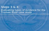 Steps 3 & 4: Evaluating types of evidence for the Truckee River case study.