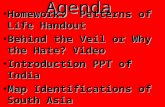 Agenda Homework: Patterns of Life HandoutHomework: Patterns of Life Handout Behind the Veil or Why the Hate? VideoBehind the Veil or Why the Hate? Video.