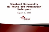 Shepherd University WV Route 480 Pedestrian Underpass August 3, 2011.