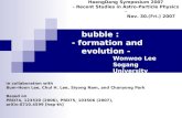 The false vacuum bubble : - formation and evolution - in collaboration with Bum-Hoon Lee, Chul H. Lee, Siyong Nam, and Chanyong Park Based on PRD74, 123520.