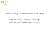 Advancing Assessment Literacy Data Informed Decision Making I: Building a Collaborative Culture.