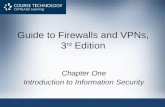 Guide to Firewalls and VPNs, 3 rd Edition Chapter One Introduction to Information Security.