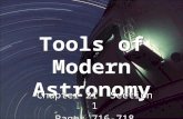 Tools of Modern Astronomy Chapter 21 Section 1 Pages 716-718 Chapter 21 Section 1 Pages 716-718.