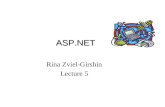 ASP.NET ASP.NET Rina Zviel-Girshin Lecture 5. Rina Zviel-Girshin @Paralex2 Overview DataBase connection overview DataSet DataAdapter DataReader vs. DataSet.