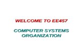 WELCOME TO EE457 COMPUTER SYSTEMS ORGANIZATION. THREE MAIN TOPICS 1.CPU DESIGN 2.MEMORY SYSTEM 3.COMPUTER ARITHMETIC THREE MAIN TOPICS 1.CPU DESIGN 2.MEMORY.
