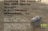 Counting the costs of the 2005 Amazon drought: a preliminary assessment Mandar Trivedi 1, Anderson, L 2 ; Queiroz, J 3 ; Aragao, L 4 ; Meir, P 5 ; Marengo,