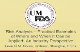 Introduction to Unilever Risk Analysis driving modern food safety management Linking Industry’s food safety management systems to Governmental Risk Analysis.