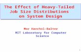 1 The Effect of Heavy-Tailed Job Size Distributions on System Design Mor Harchol-Balter MIT Laboratory for Computer Science.