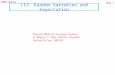 COMP 170 L2 L17: Random Variables and Expectation Page 1.