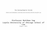 The Analog/Digital Divide Notice-and-takedown, nominate- and-monetize and the new fair use Professor Matthew Sag Loyola University of Chicago School of.