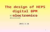 1 2015.3.18 The design of HEPS digital BPM electronics BI Group, accelerator division.