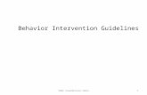 Behavior Intervention Guidelines 1TRAC Foundations BIGs.