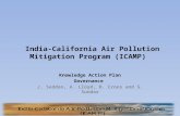 India-California Air Pollution Mitigation Program (ICAMP) Knowledge Action Plan Governance J. Seddon, A. Lloyd, B. Croes and S. Sundar.