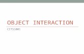 OBJECT INTERACTION CITS1001. Overview Coupling and Cohesion Internal/external method calls null objects Chaining method calls Class constants Class variables.