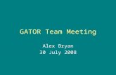 GATOR Team Meeting Alex Bryan 30 July 2008. Outline Methodology to recent work 5 August 2007: Bouncing balloon case –MODIS Cloud Product –Meteorological.