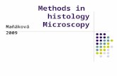 Methods in histology Microscopy Maňáková 2009. Content of practices Organization of the practices How microscopic slides are made Microscope Staining.