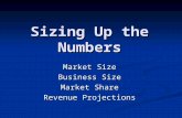 Sizing Up the Numbers Market Size Business Size Market Share Revenue Projections