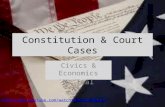 Constitution & Court Cases Civics & Economics M. Teal .