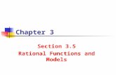 Chapter 3 Section 3.5 Rational Functions and Models.