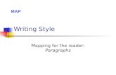 Writing Style Mapping for the reader: Paragraphs MAP.