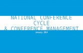 NATIONAL CONFERENCE CYCLE & CONFERENCE MANAGEMENT January 2014.
