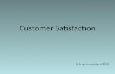 Customer Satisfaction Entrepreneurship 6, 2013. Class Objectives 1.Students are aware how customer satisfaction plays a role in business sustainability.