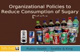 Public Health – Seattle & King County Organizational Policies to Reduce Consumption of Sugary Drinks.
