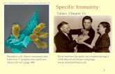 1 Specific Immunity Talaro Chapter 15 Elvis receives his polio vaccination during a 1956 March of Dimes campaign.  Dendritic cell (blue)