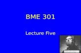BME 301 Lecture Five. WA3 The BME301 Experiment.