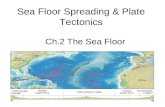 Sea Floor Spreading & Plate Tectonics Ch.2 The Sea Floor.