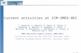 1 / 13 Current activities at ICM-SMOS-BEC J. Gourrion, C. Gabarró, R. Sabia, M. Talone, V. González, S. Montero, S. Guimbard, F. Pérez, J. Martínez, M.